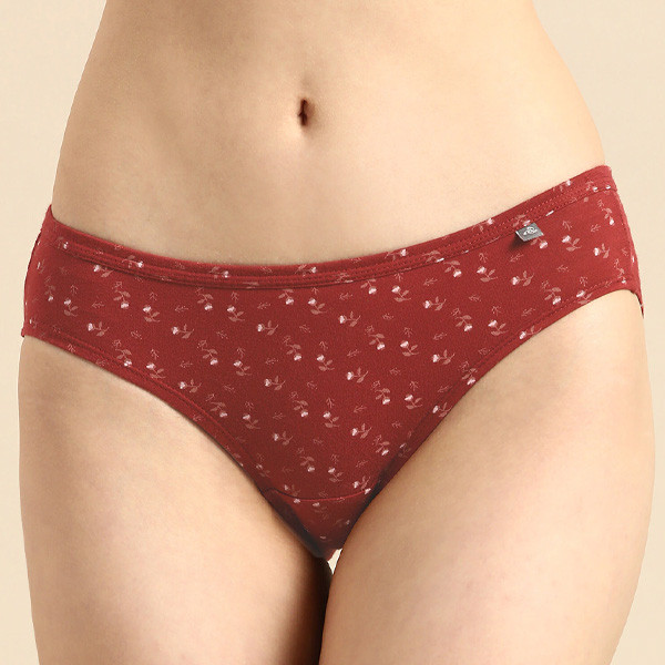Women Pack of 3 Assorted Pure Cotton Printed Bikini Briefs