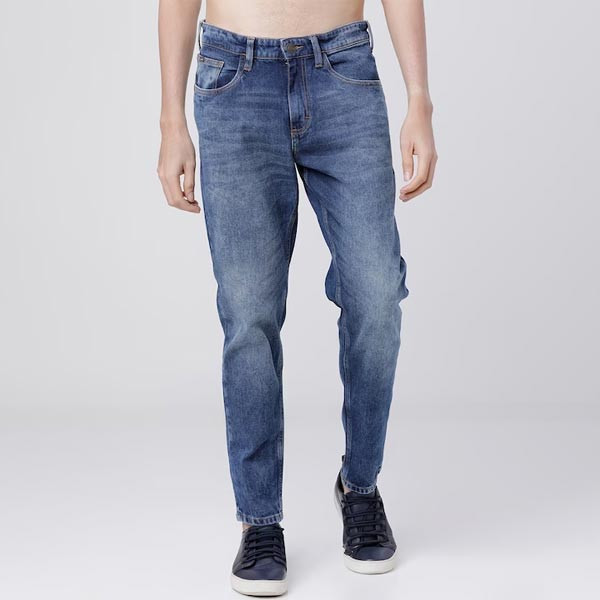 Men Blue Tapered Fit Jeans